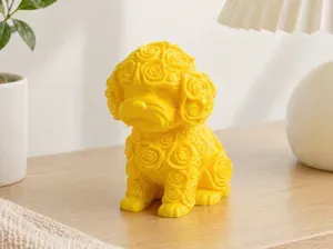 玫瑰花狗狗 | 摆件