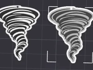 Oklahoma Tornado Earrings v1