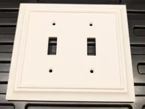 Decorative Double Light Switch Cover Plate - Wide
