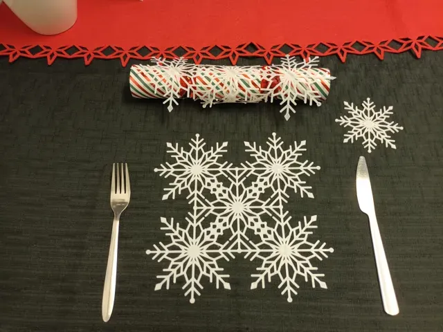 Snowflake Place Mat & 4 x Drink Coasters — Фото 4 из 7