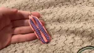 Hair tie foldable keytag