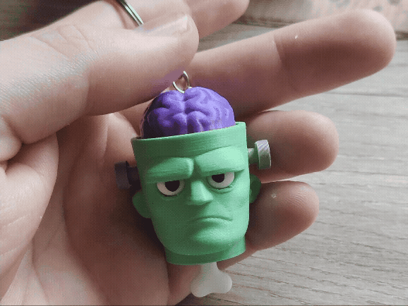 Clicker antiestrés Frankenstein Versión Llavero