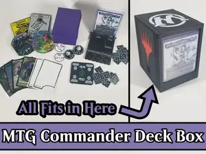 MTG Commander / EDH Deck Box + Command Zone Lid