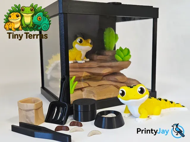 Cute Leopard Gecko - articulated model