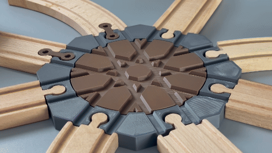 Train Turntable for Brio/Lillabo/Lidl Trains