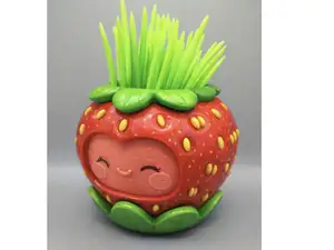 Sweet strawberry flowerpot / desk organizers