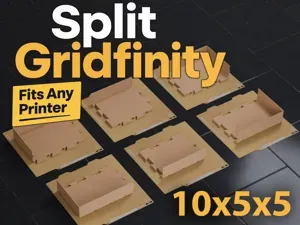Gridfinity 10x5 Bin 5U A1 Mini Dovetail Split Fit