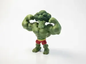 Broccoli Bodybuilder Figurine Novelty 3D Printable