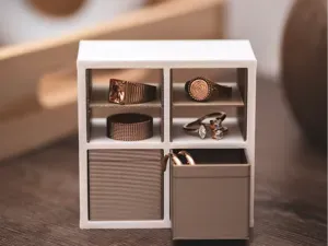 Mini Regal 1:10 als Schmuckregal / für Puppenhaus
