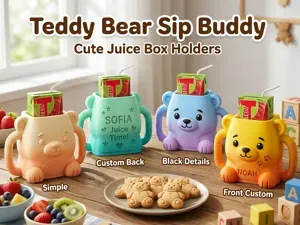 Teddy Bear Juice Holder for Kids