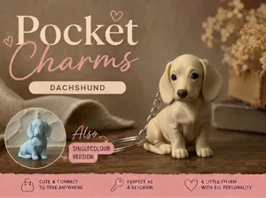 Dachshund Keychain Pocket Charms