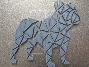 puzzle bulldog 3d