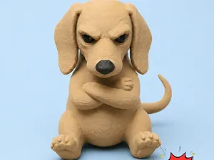 Grumpy Dachshund