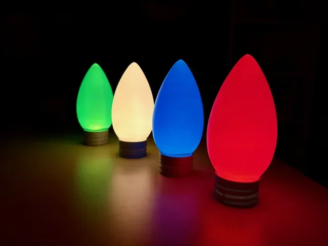 Christmas Light Bulb LED Tea Light | Ornament — Фото 3 из 11