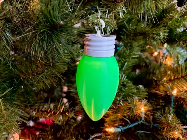 Christmas Light Bulb LED Tea Light | Ornament — Фото 8 из 11