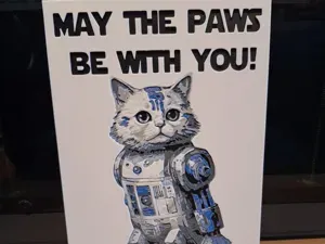 Star wars inspired - r2d2 cat - Hueforge