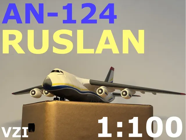 Model An-124 Ruslan cargo aircraft | Scale 1:100