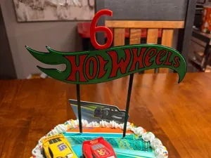 Birthday Cake Topper Age 6