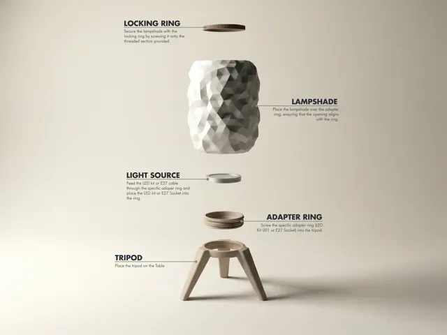 Table Lamp - with Tripod — Фото 5 из 17