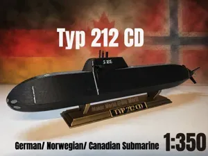 Type 212 CD Attack Submarine 1:350