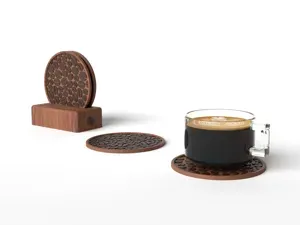 Coffee Coasters + Holder