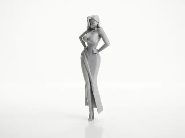 Elegant Woman Figurine Statue 3D Printable — Image 2 of 4