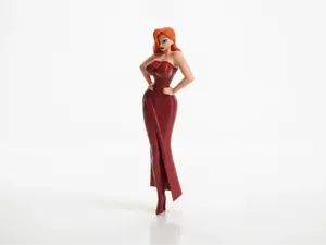 Elegant Woman Figurine Statue 3D Printable