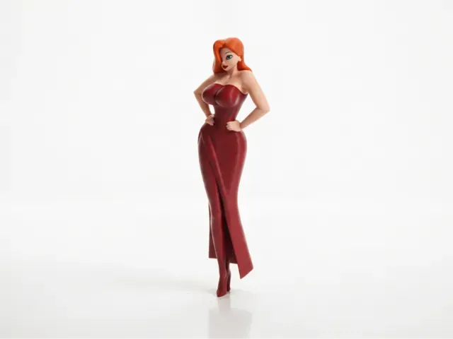 Elegant Woman Figurine Statue 3D Printable