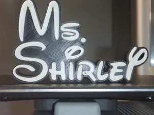 Teacher Name Plate (Ms Shirley)