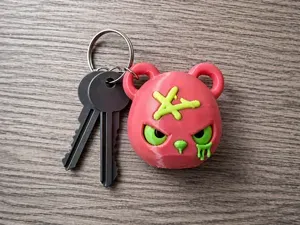 Toxic Bear Keychain – Cute Creepy Bear