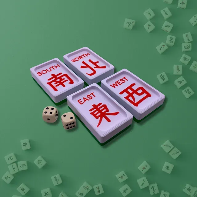Four Winds Mahjong Dice Tray Set — Фото 2 из 5
