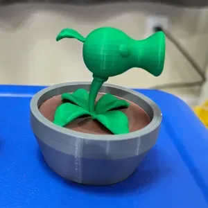 Peashooter from Plants vs Zombies in Pot Multicolor