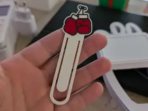 "Knockout" Bookmark: Boxing Glove for Your Books