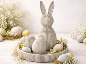 Easter Bunny & Eggs | Easy Print No Supports