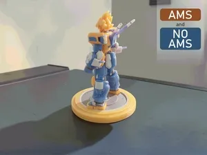 Robot Mecha Goku Saiyan Gundam | AMS & No AMS
