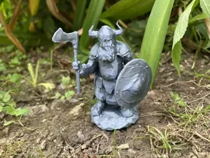Dwarf Warrior on a pedestal for DnD
