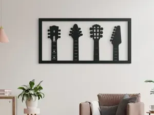 Guitars Headstock Wall Art