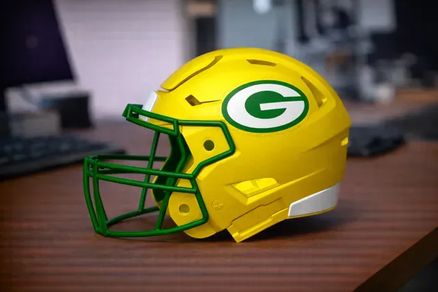 Green Bay Packers Football Helmet - Speedflex — Фото 2 из 3