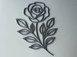 Rosen Blumenwiese Wanddeko Fensterbild