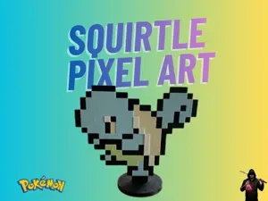 Pixel Squirtle 3D Pokemon Print – No AMS