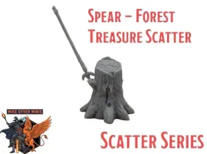 DnD TTRPG Spear Forest Treasure Scatter Miniature