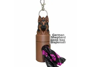 German Shepherd - Dog Poop Bag Dispenser Holder