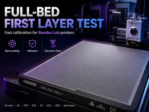Full-Bed First Layer Test – Bambu Lab Printers