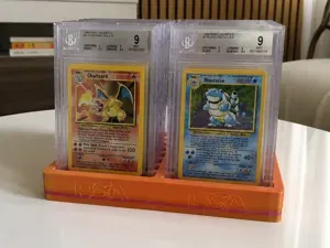 8x2 PSA Graded Card Stand - holds 16 Graded Cards