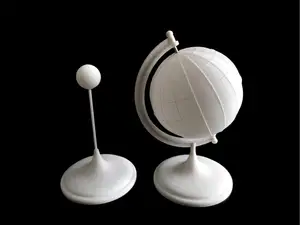 Mini Globe world map with base and Moon