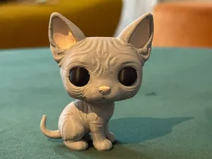 Cute Mini Sphinx Cat Figure Funko Pop-Like Cat Toy