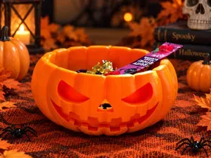 Halloween Pumpking Candy Holder
