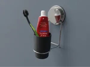 Wall Mounted Toothbrush Holder Cup