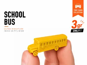 Tiny School Bus - Mini Cars Series