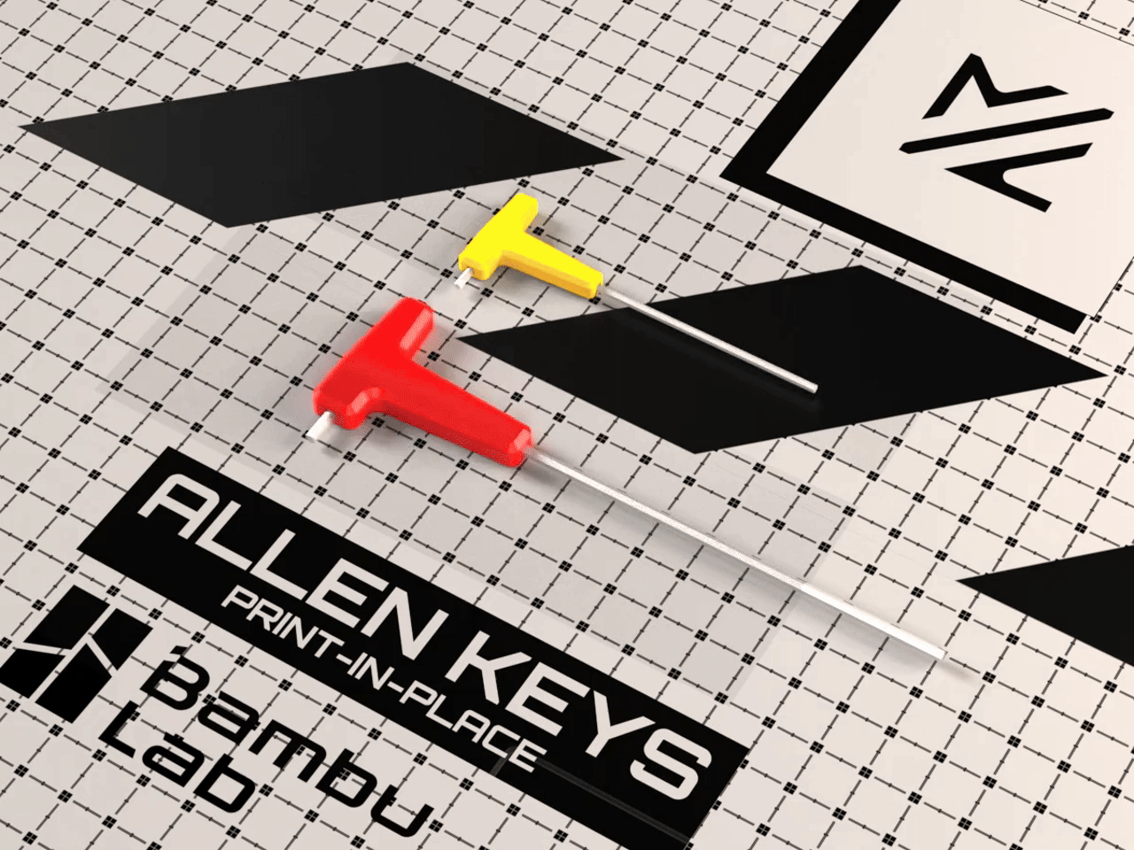 Bambulab A Series Allen key // Print-in-place